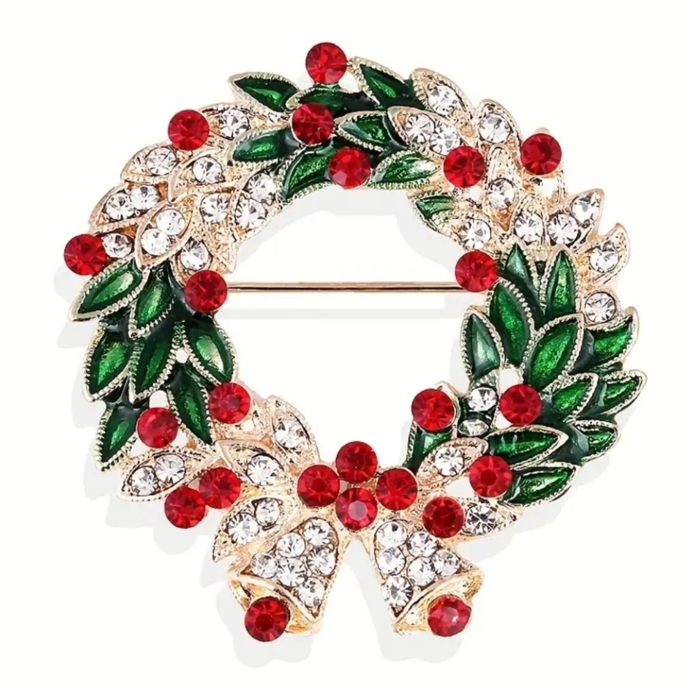 RESTOCKED! New! Christmas Brooch Scarf Pin